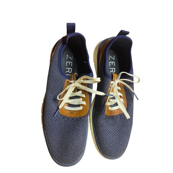 Navy Cole Haan Zero Grand Men's Fashion Sneakers 8 - Picture 1 of 5